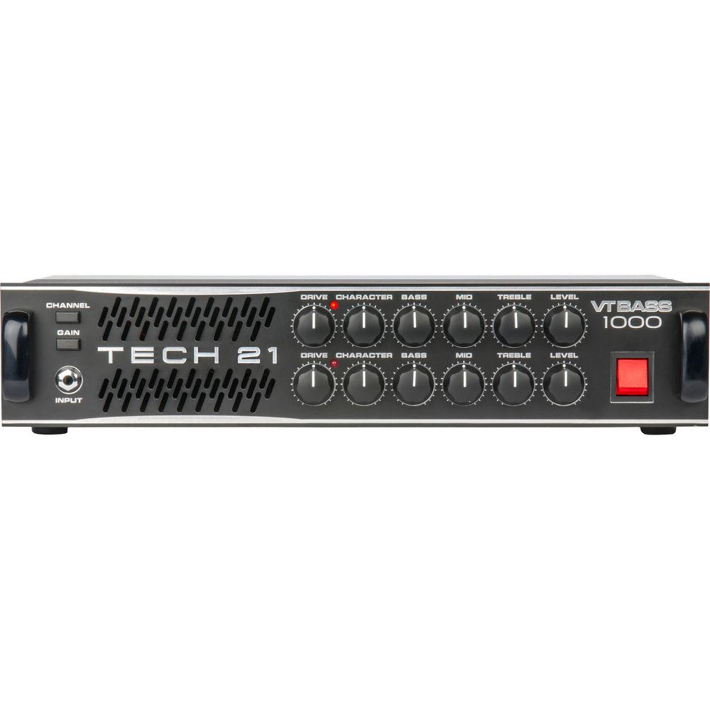 TECH 21 VT Bass 1000 2-Channel 1000W Amplifier Head for Electric Bass