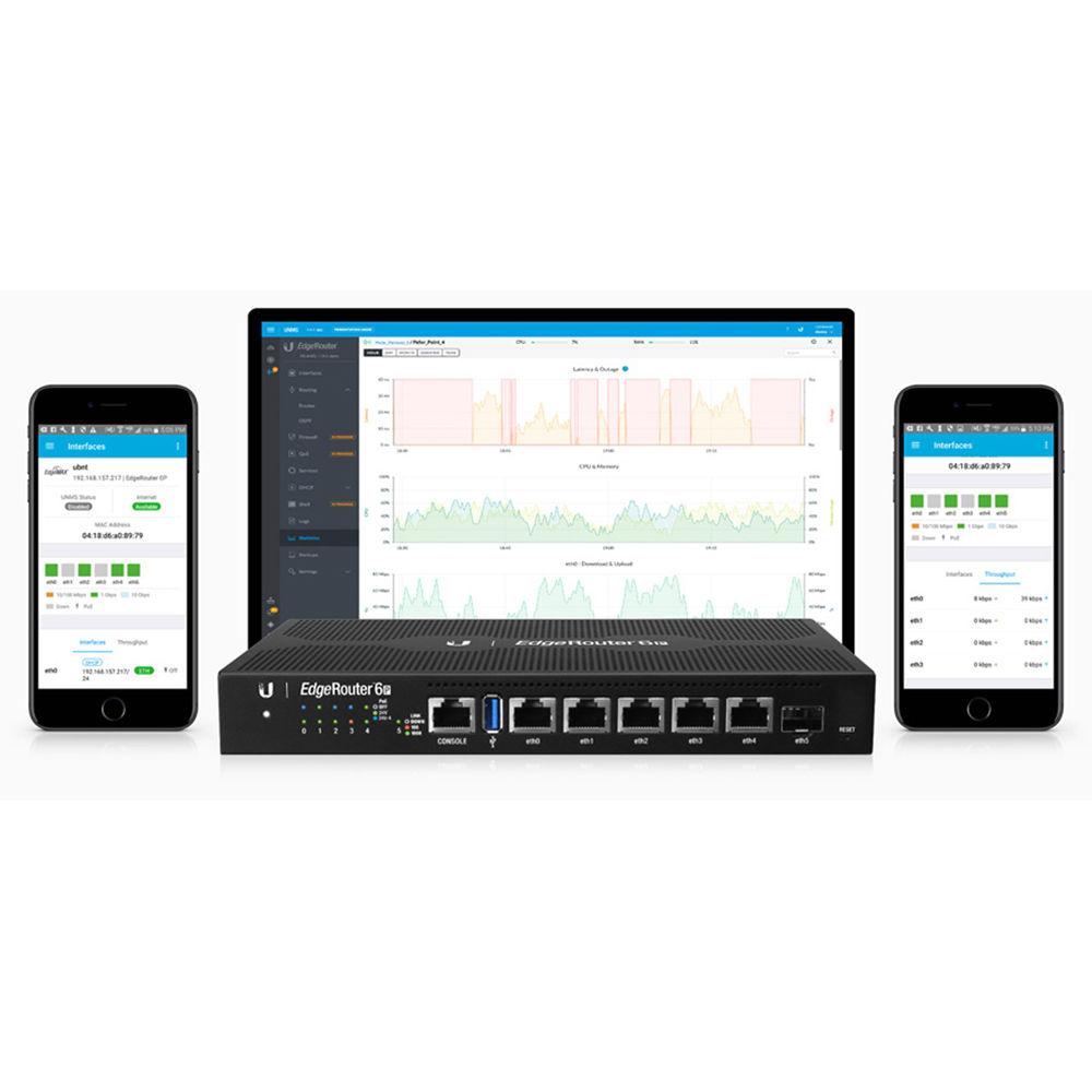 Ubiquiti Networks ER-6P 6-Port PoE EdgeRouter with EdgeMAX Technology