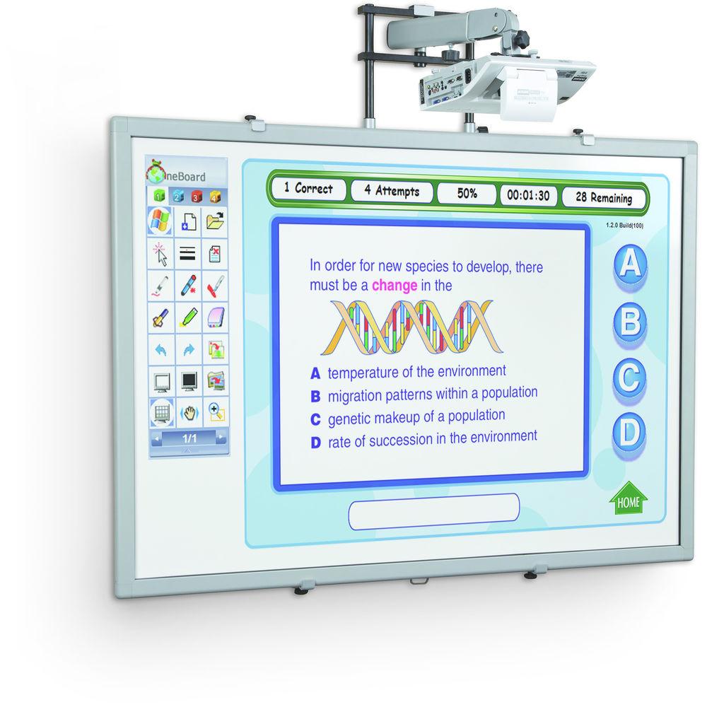 Balt iTeach 2 Electric IWB Wall Mount with Ultra Short Arm