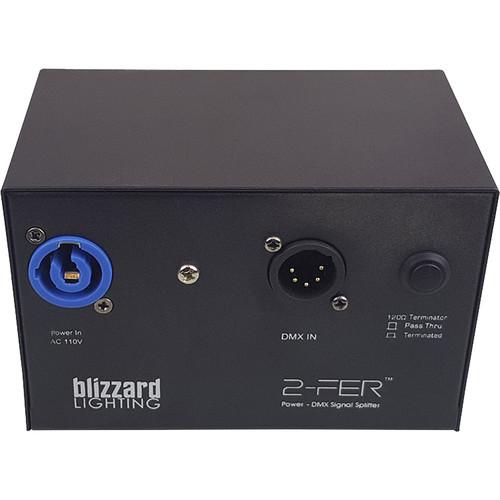 Blizzard 2-Fer 2-Way Power and DMX Signal Splitter, Blizzard, 2-Fer, 2-Way, Power, DMX, Signal, Splitter