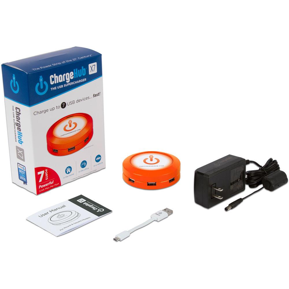 ChargeHub X7 7-Port Round USB Charging Station