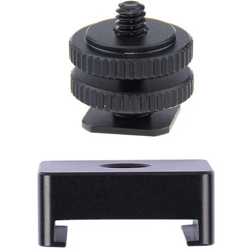 DigitalFoto Solution Limited 1 4"-20 Mount to Shoe Adapter Cold Hot Shoe with Cold Shoe Head