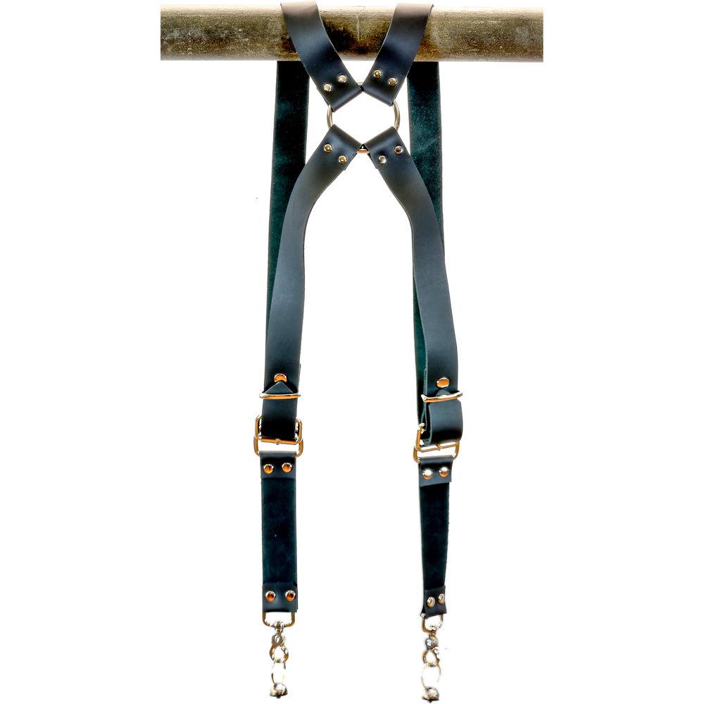 Funk Plus Cowhide Leather Ring Back Harness with 1.5" Wide Straps