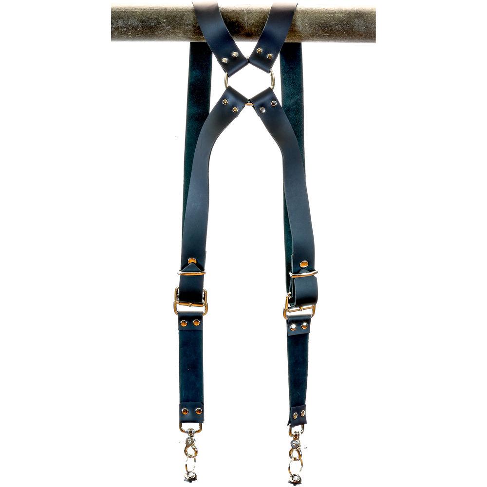Funk Plus Cowhide Leather Ring Back Harness with 1.5" Wide Straps