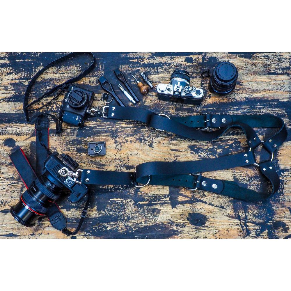 Funk Plus Cowhide Leather Ring Back Harness with 1.5" Wide Straps