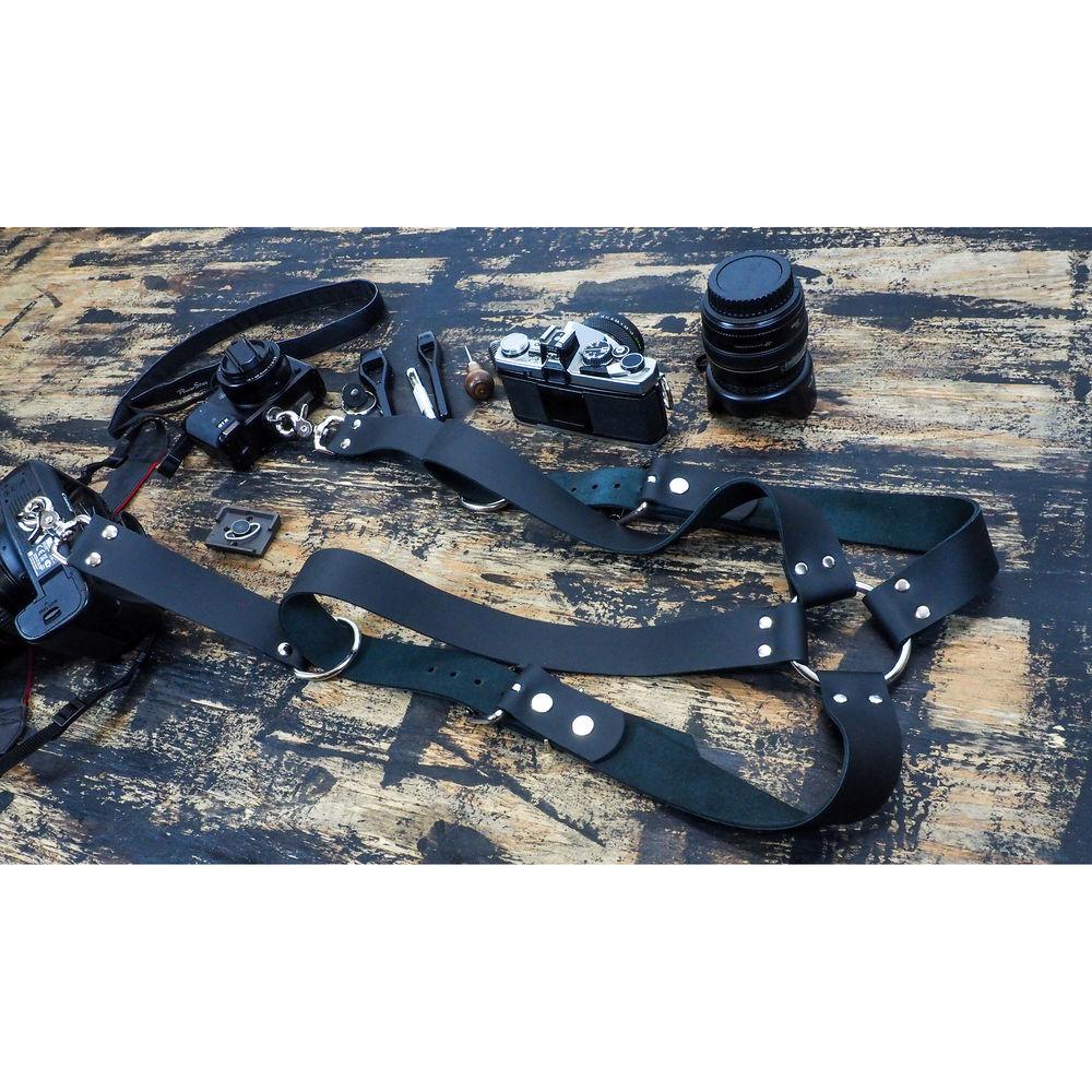 Funk Plus Cowhide Leather Ring Back Harness with 1.5" Wide Straps