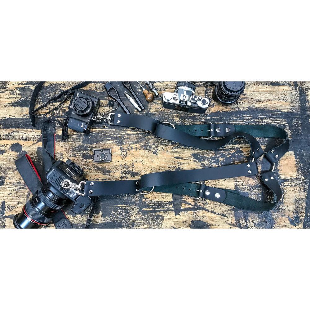 Funk Plus Cowhide Leather Ring Back Harness with 1.5" Wide Straps