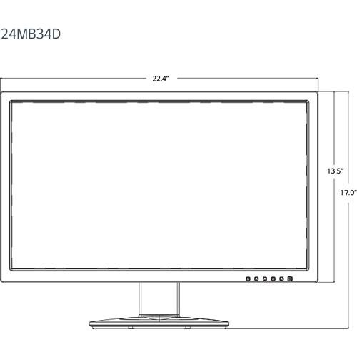 LG 24MB34D-B 24" 16:9 LCD Monitor