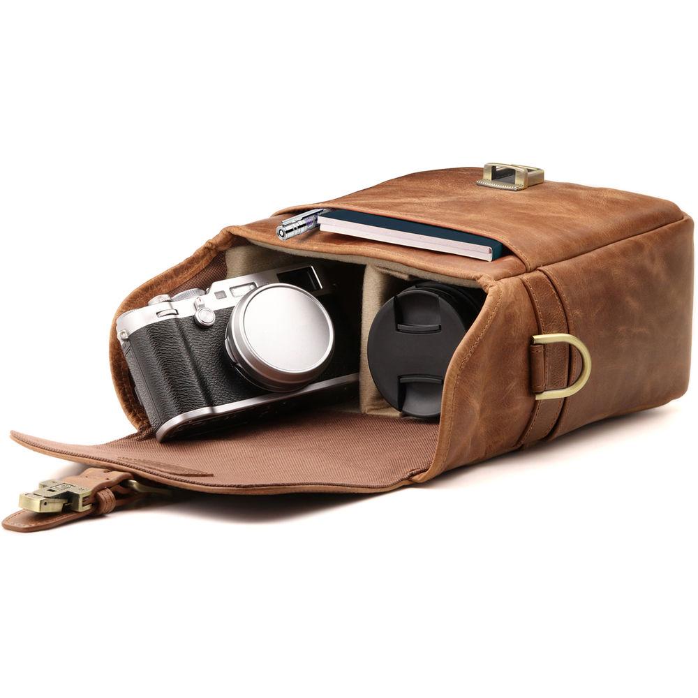 MegaGear Leather Camera Messenger Bag