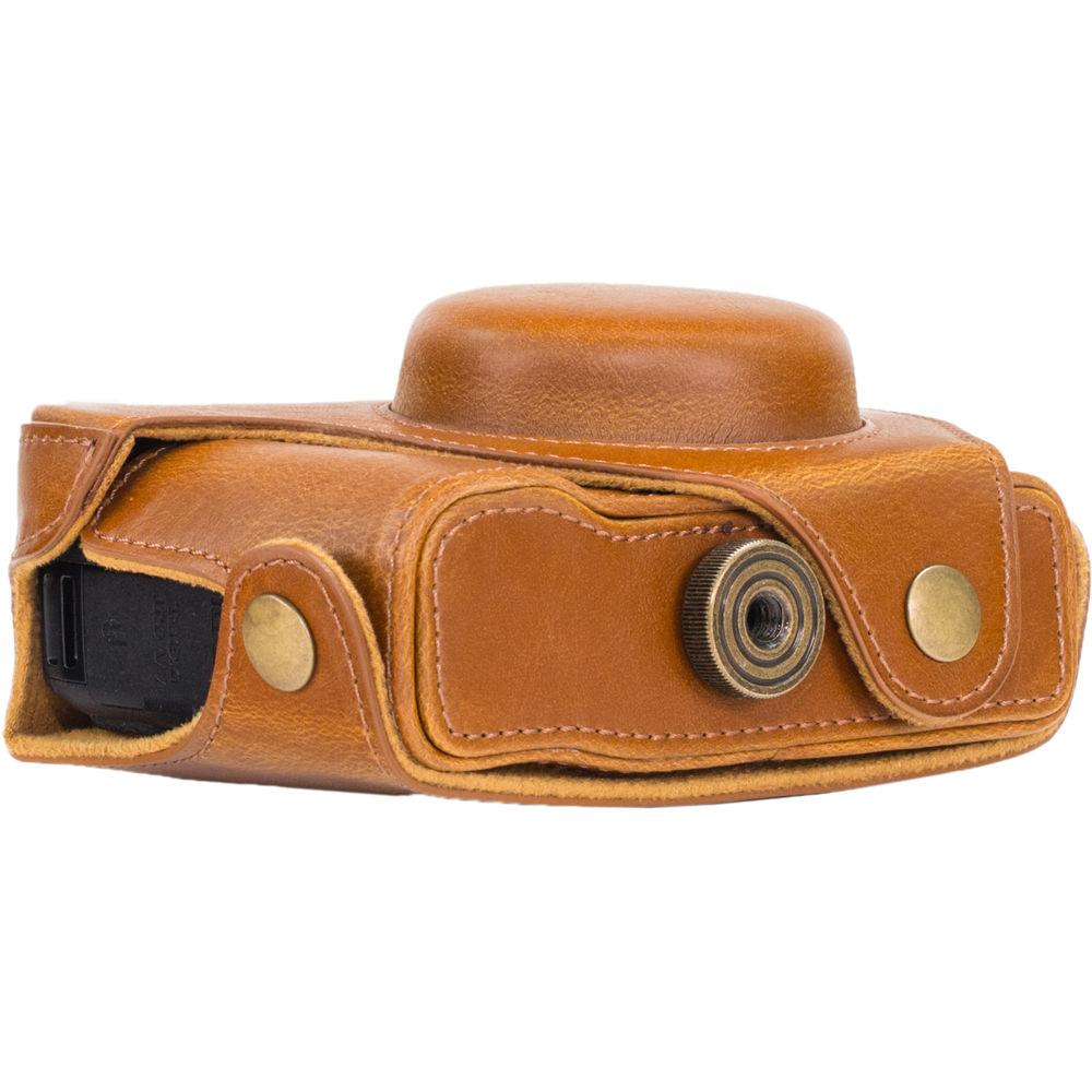 MegaGear PU Leather Camera Case and Strap for Canon PowerShot G16
