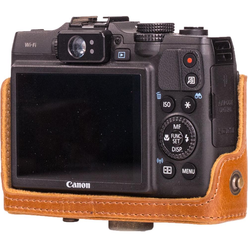 MegaGear PU Leather Camera Case and Strap for Canon PowerShot G16