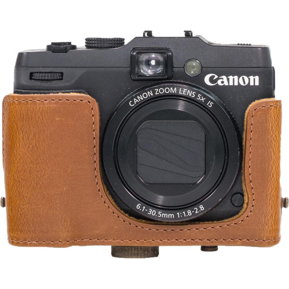 MegaGear PU Leather Camera Case and Strap for Canon PowerShot G16