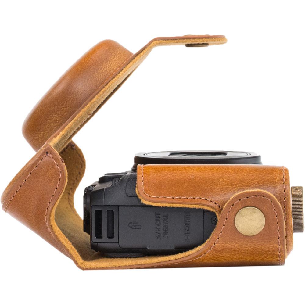 MegaGear PU Leather Camera Case and Strap for Canon PowerShot G16