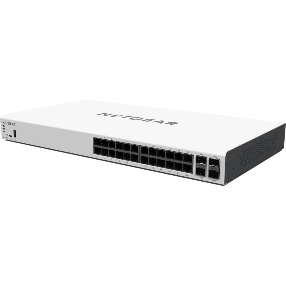 Netgear GC728X 24-Port Gigabit Managed Smart Cloud Switch, Netgear, GC728X, 24-Port, Gigabit, Managed, Smart, Cloud, Switch