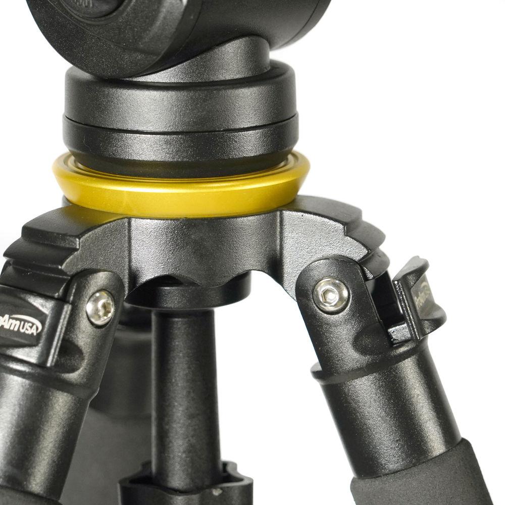 ProAm USA Pro Extendable Leg Bowl Tripod And Dampened Fluid Head Set