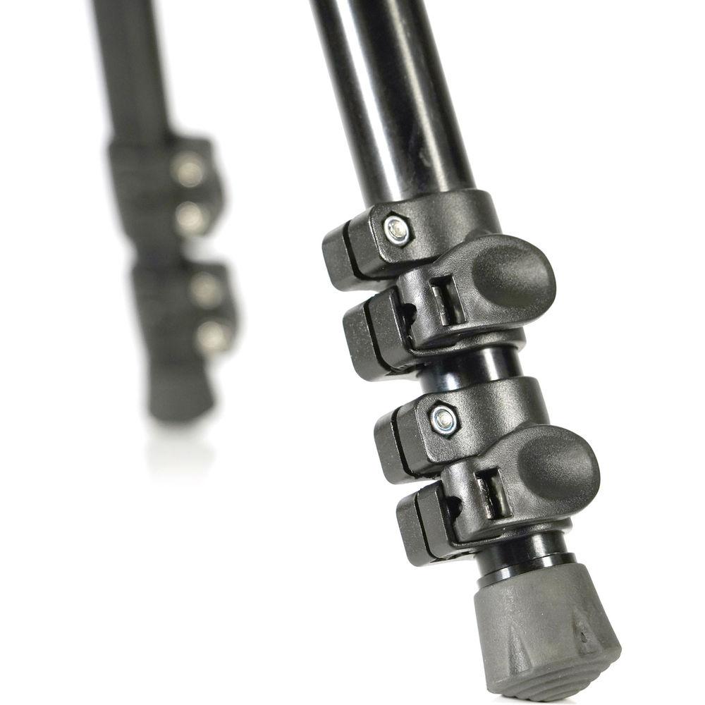 ProAm USA Pro Extendable Leg Bowl Tripod And Dampened Fluid Head Set