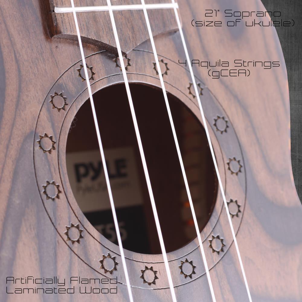 Pyle Pro Traditional 4-String Soprano Ukulele