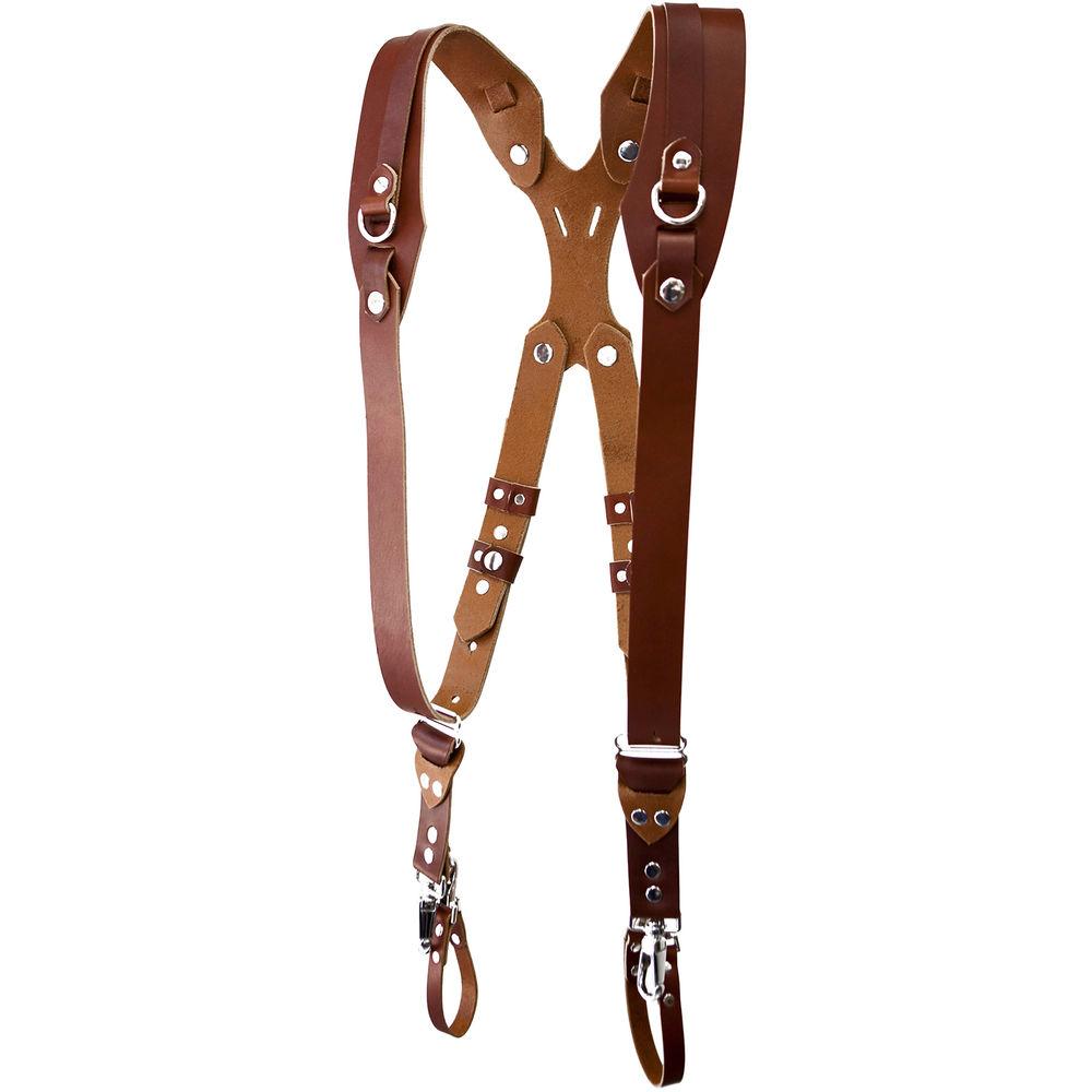 RL Handcrafts Clydesdale Pro Dual Leather Camera Harness
