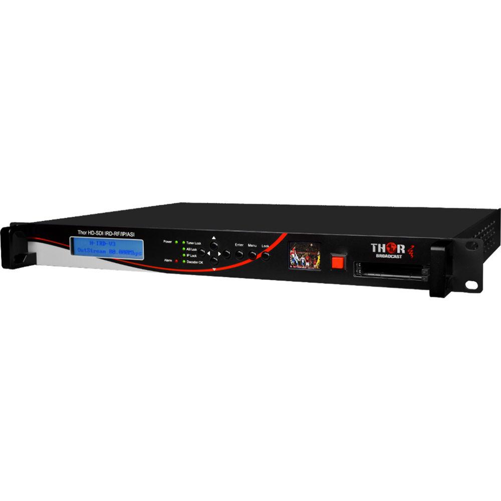 Thor H-IRD-V3s Fiber Integrated Receiver Decoder System for DVB-S2 ASI IP