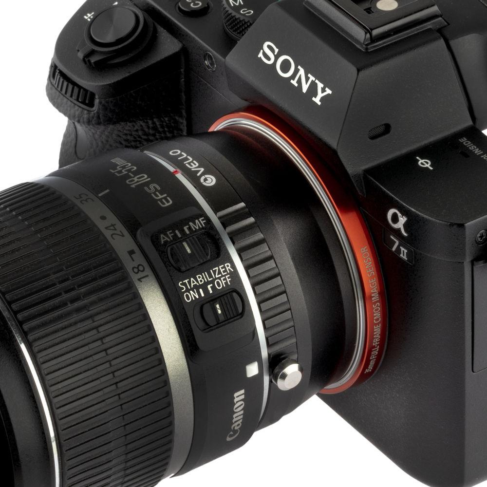 Vello Canon EF EF-S Lens to Sony E-Mount Camera Lens Adapter