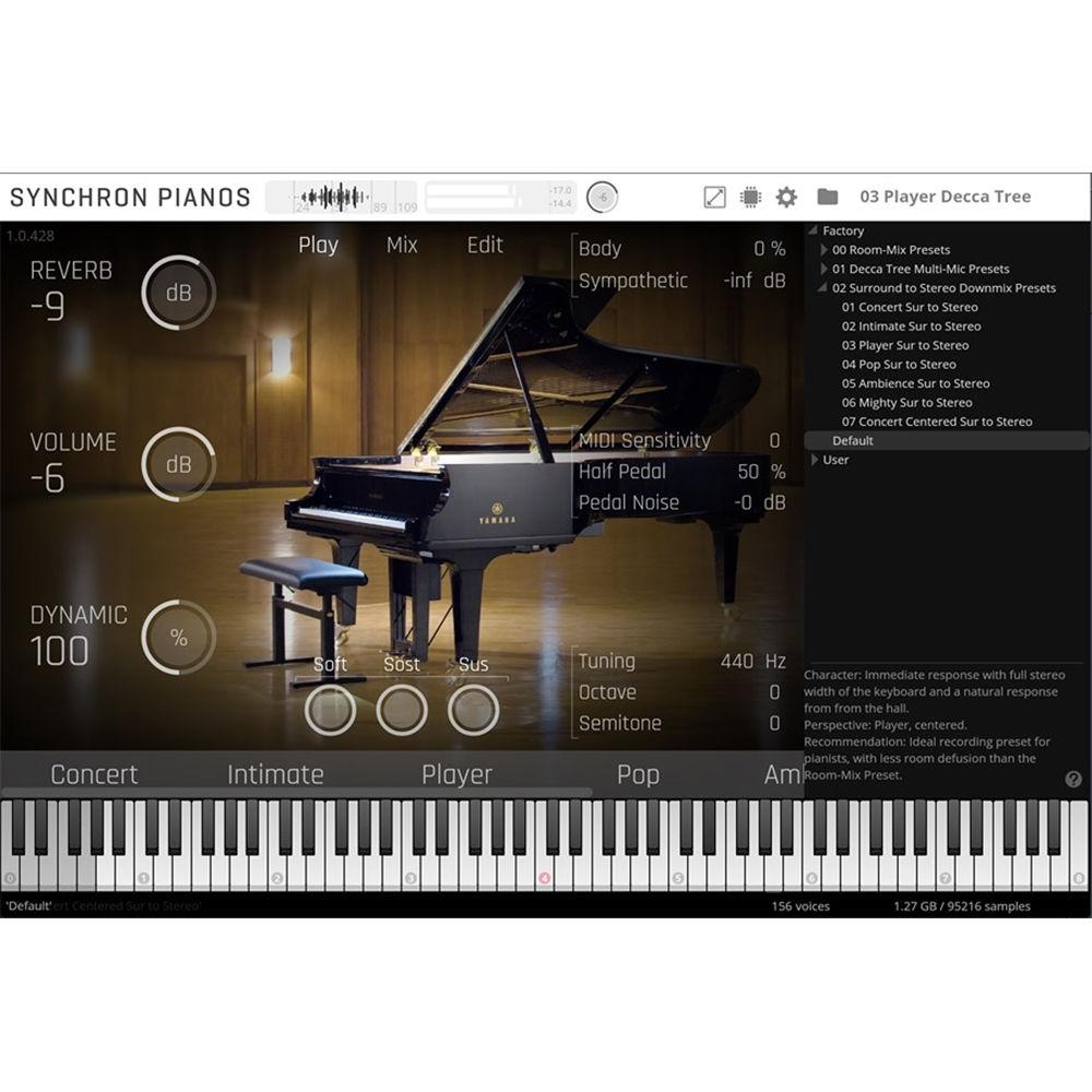 Vienna Symphonic Library Synchron Yamaha CFX Full Library - Grand Piano Virtual Instrument