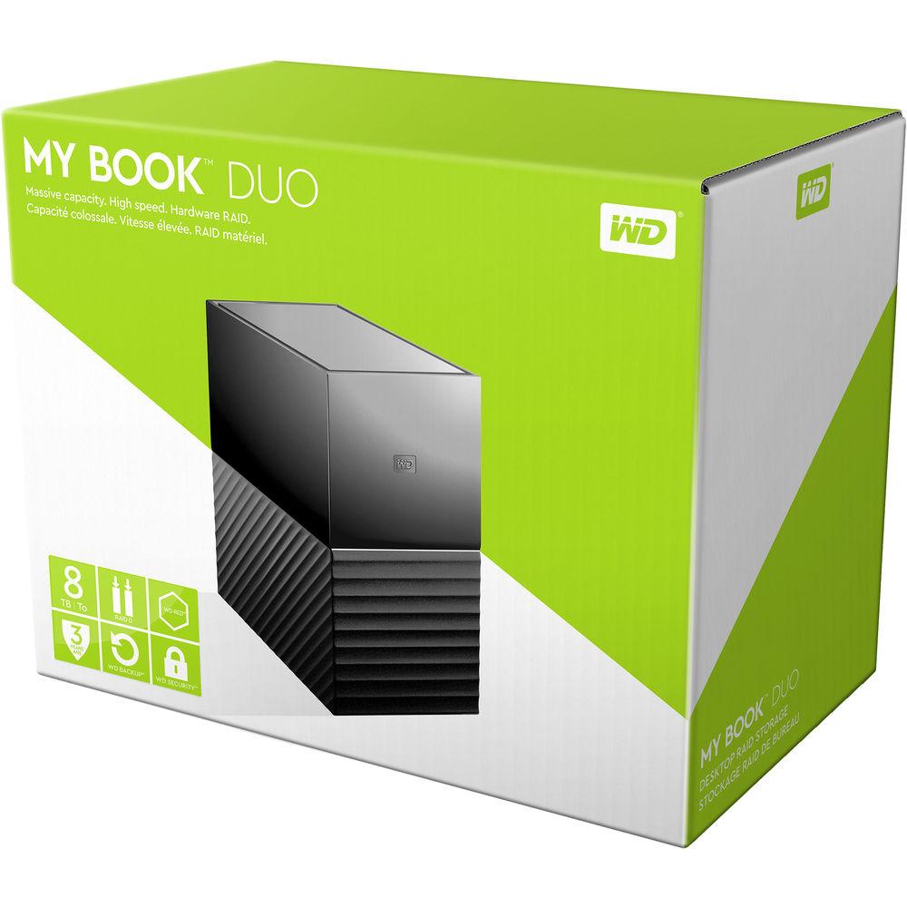 WD My Book Duo 8TB Two-Bay USB 3.0 Type-C RAID Array