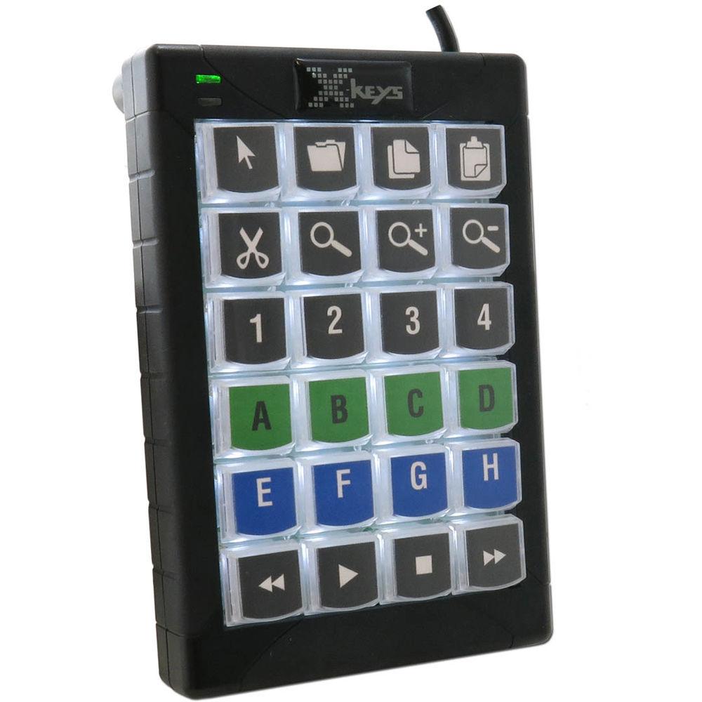 X-keys 24 Dedicated Keys With White Backlighting In A Compact Footprint. A Versatile Control Solution For A
