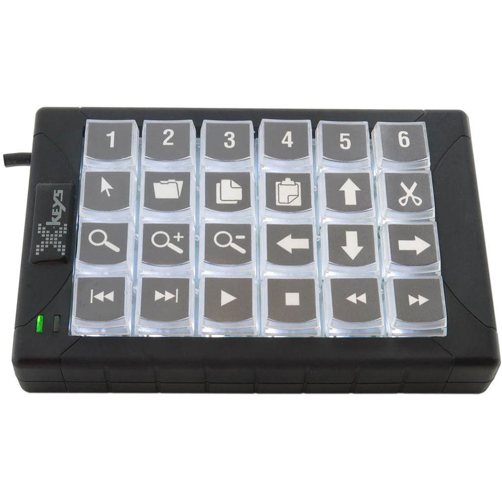 X-keys 24 Dedicated Keys With White Backlighting In A Compact Footprint. A Versatile Control Solution For A