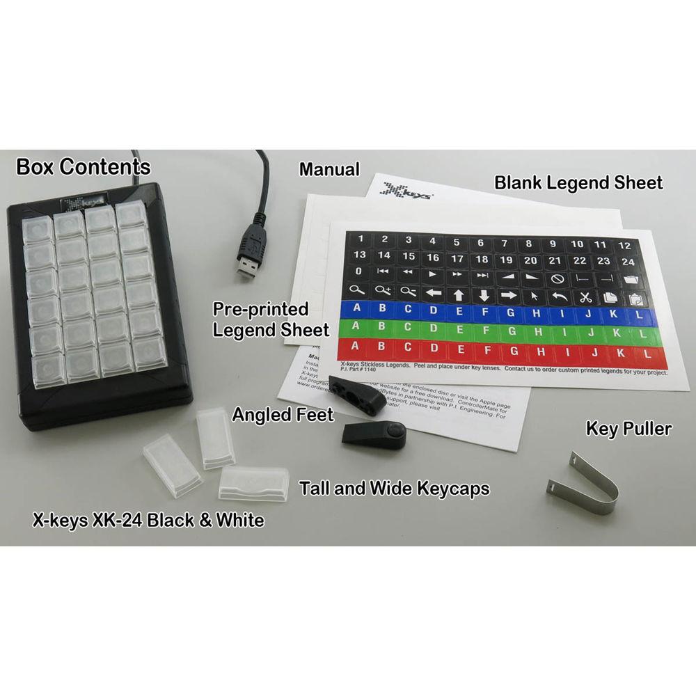 X-keys 24 Dedicated Keys With White Backlighting In A Compact Footprint. A Versatile Control Solution For A