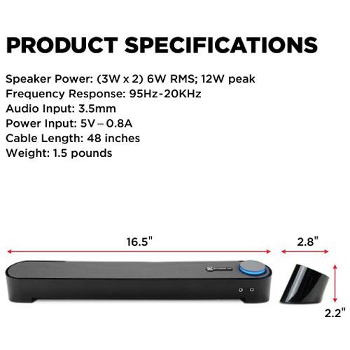 Accessory Power SonaVERSE UBR USB Powered Multimedia Speaker, Accessory, Power, SonaVERSE, UBR, USB, Powered, Multimedia, Speaker