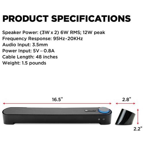 Accessory Power SonaVERSE UBR USB Powered Multimedia Speaker
