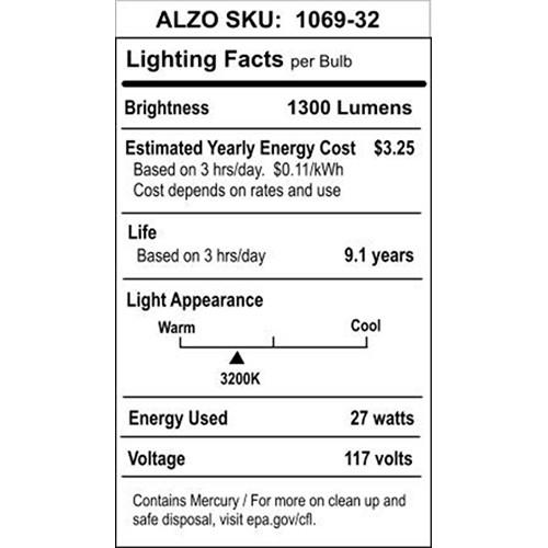 ALZO CFL VIDEO-LUX Photo Light Bulb