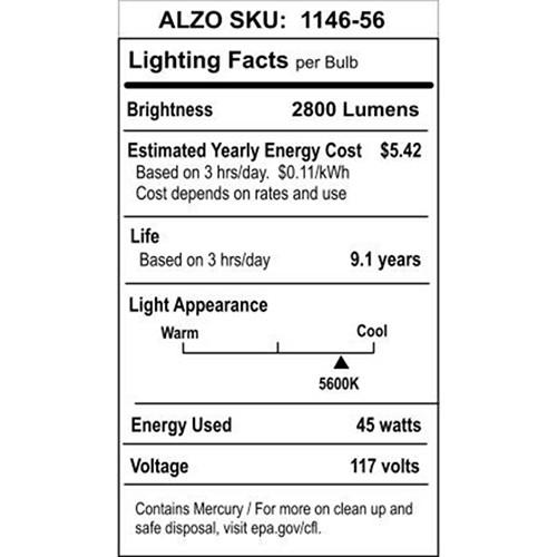 ALZO CFL VIDEO-LUX Photo Light Bulb, ALZO, CFL, VIDEO-LUX, Photo, Light, Bulb