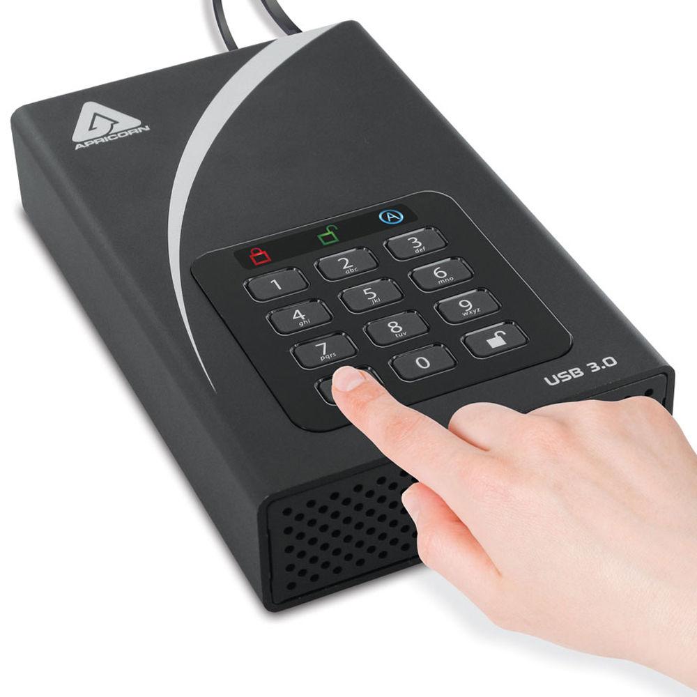 Apricorn 12TB Aegis Padlock DT USB 3.0 External Desktop Drive