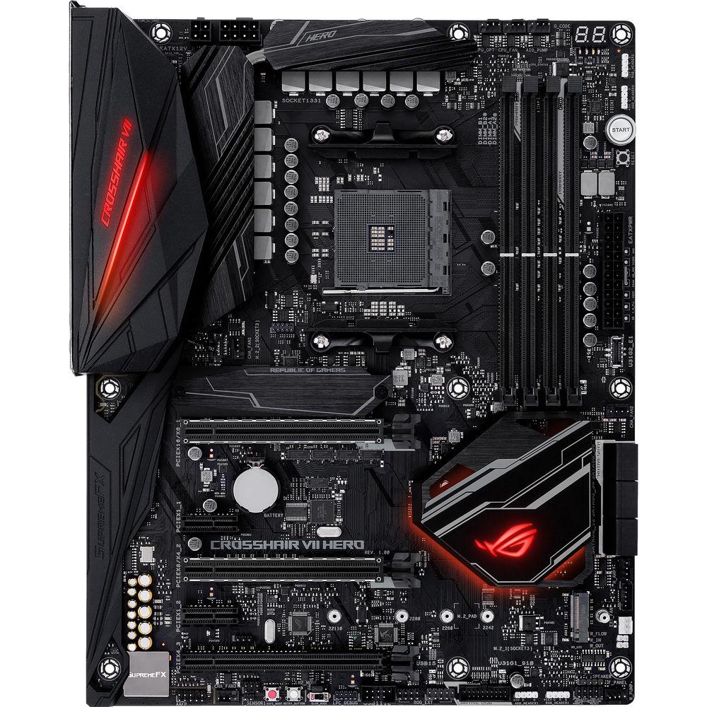 ASUS Republic of Gamers Crosshair VII Hero AM4 ATX Motherboard
