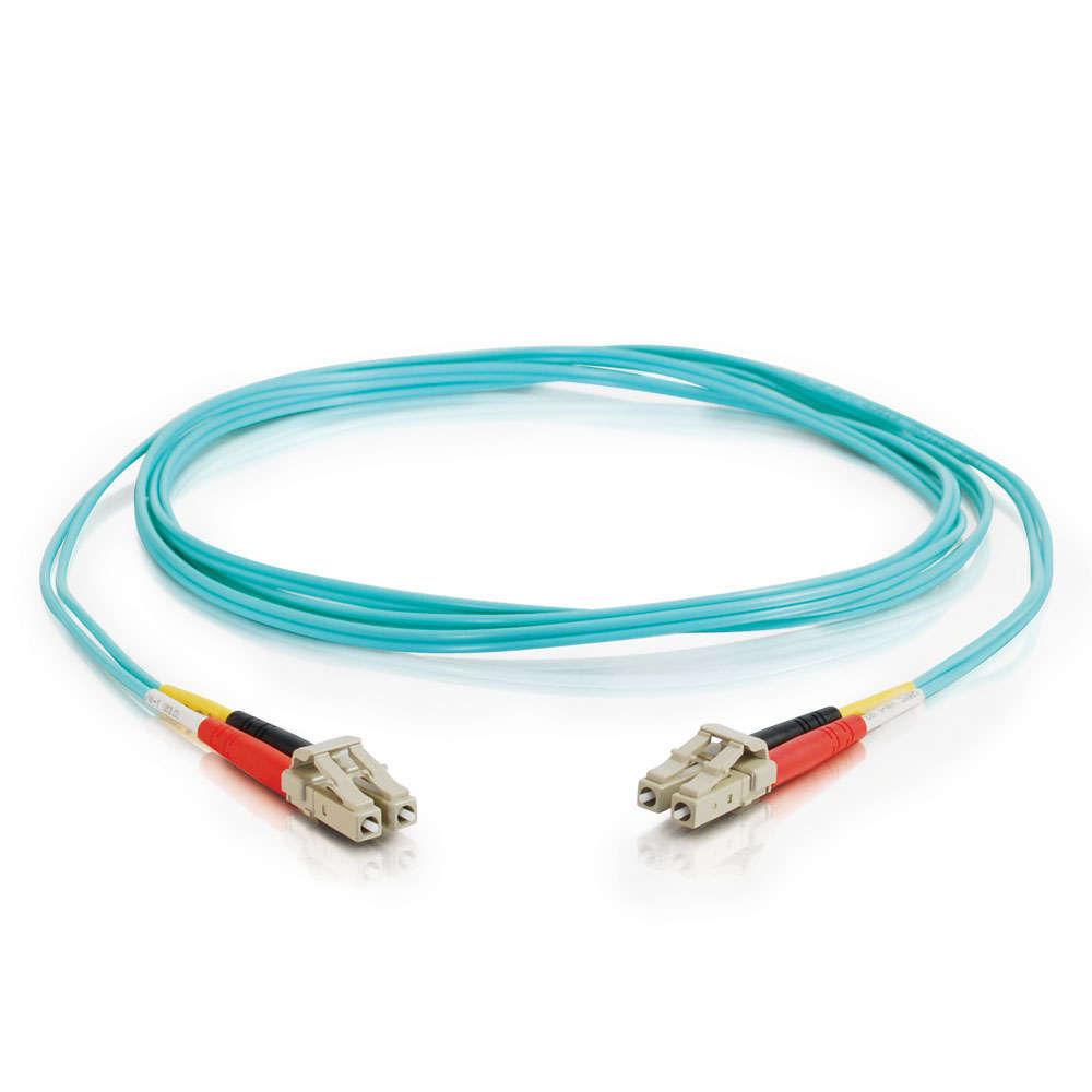 C2G LC Male to SC Male 10GB 50 125 Fiber Optic Cable OM3
