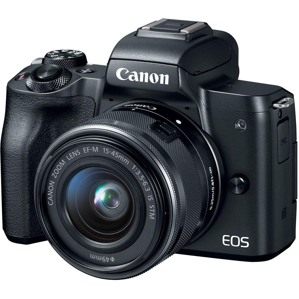 Canon EOS M50 Mirrorless Digital Camera with 15-45mm Lens Video Creator Kit