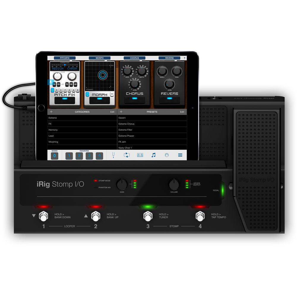 IK Multimedia iRig Stomp I O USB Pedalboard Controller