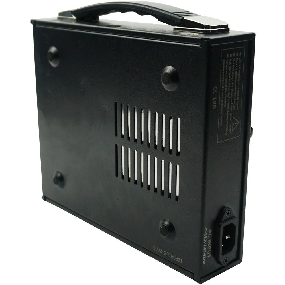 IndiPRO Tools 2x Micro-Series 98Wh V-Mount Li-Ion Batteries with Dual Fusion V-Mount Charger