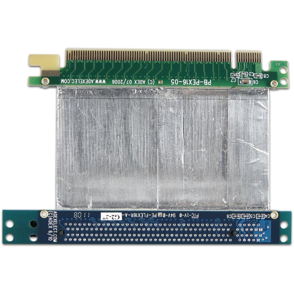 iStarUSA 16 x PCIe to 16 x PCIe Reversed Riser Card with 2" Ribbon Cable