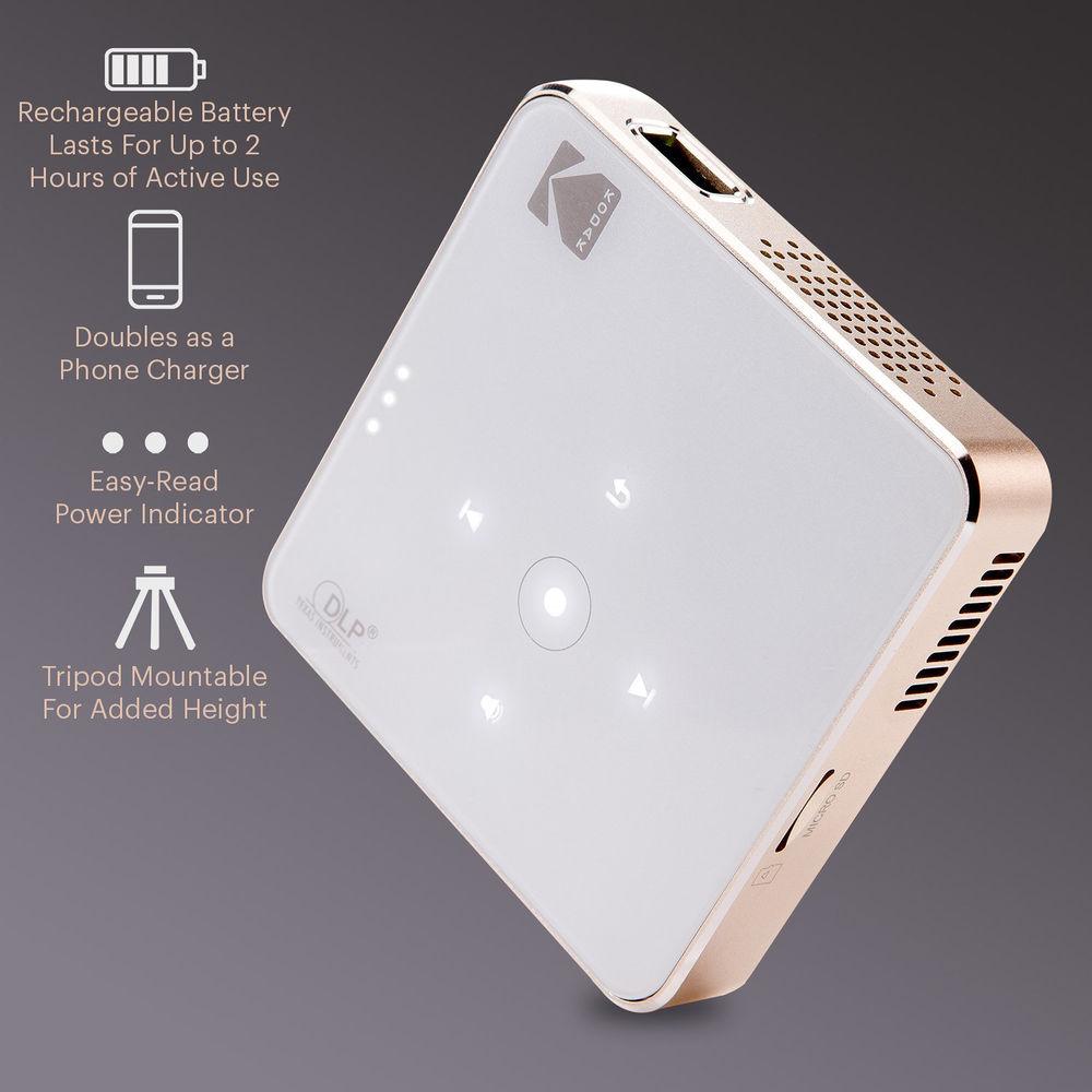 Kodak RODPJS75 75-Lumen nHD DLP Pico Projector