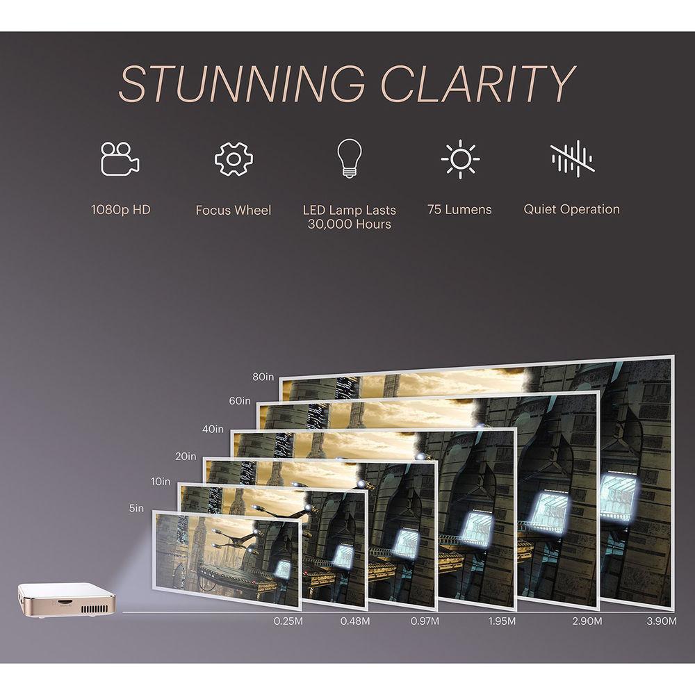 Kodak RODPJS75 75-Lumen nHD DLP Pico Projector