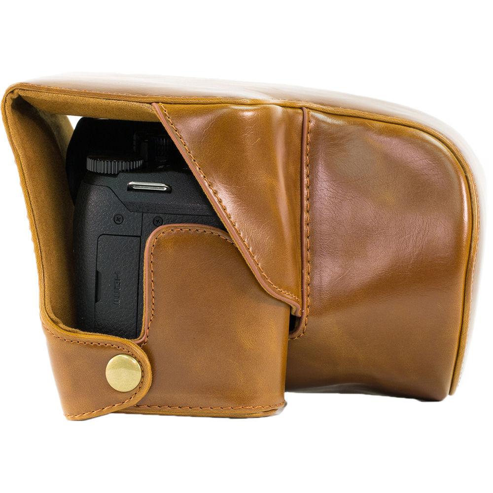 MegaGear Ever Ready PU Leather Camera Case with Strap for Panasonic LUMIX DMC-FZ300