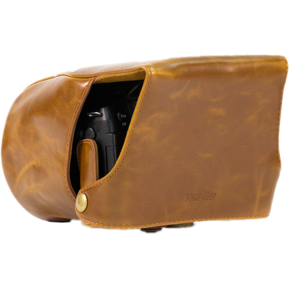 MegaGear Ever Ready PU Leather Camera Case with Strap for Panasonic LUMIX DMC-FZ300