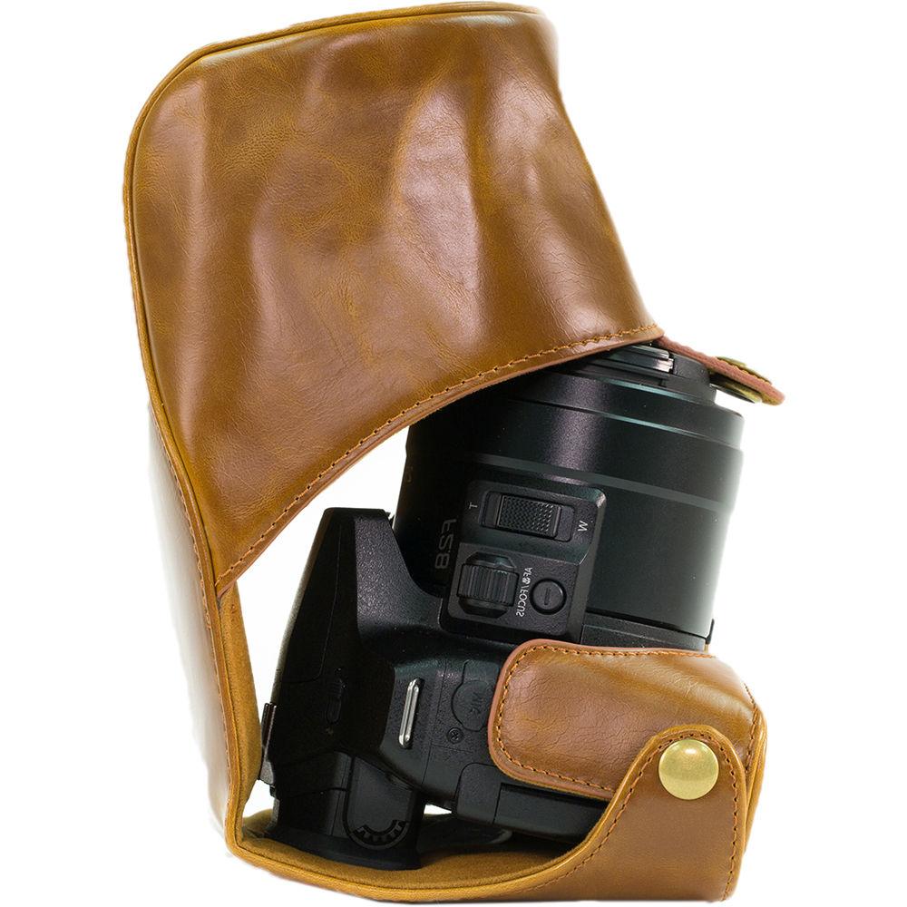 MegaGear Ever Ready PU Leather Camera Case with Strap for Panasonic LUMIX DMC-FZ300
