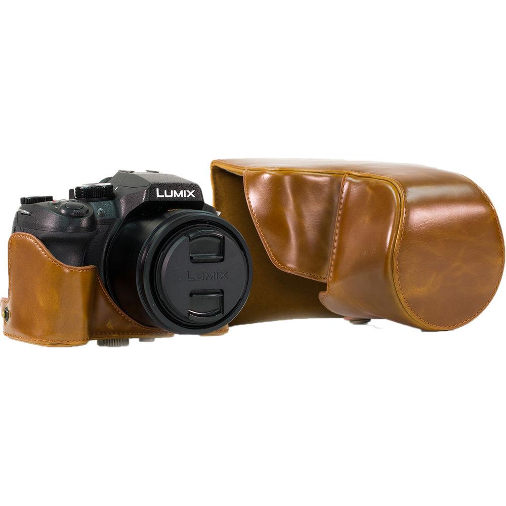 MegaGear Ever Ready PU Leather Camera Case with Strap for Panasonic LUMIX DMC-FZ300
