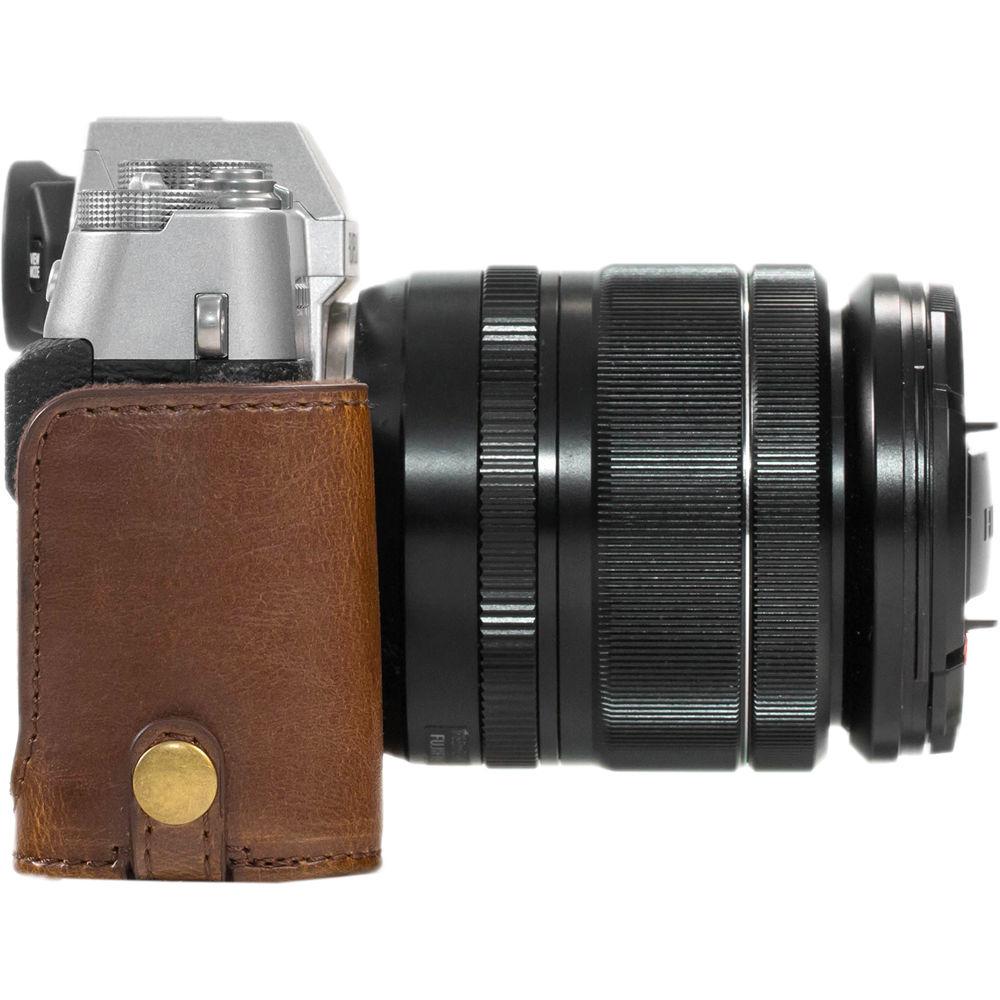 MegaGear Ever Ready PU Leather Case and Strap for Fujifilm X-T20, X-T10 and 15-50, 18-55mm Lens