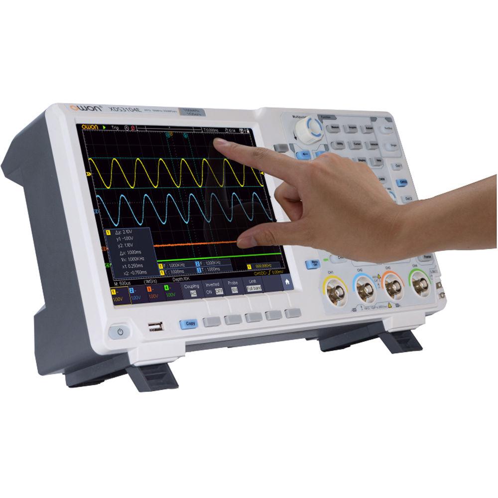 OWON Technology XDS3204E 4 Channel Digital Oscilloscope with Touch Screen