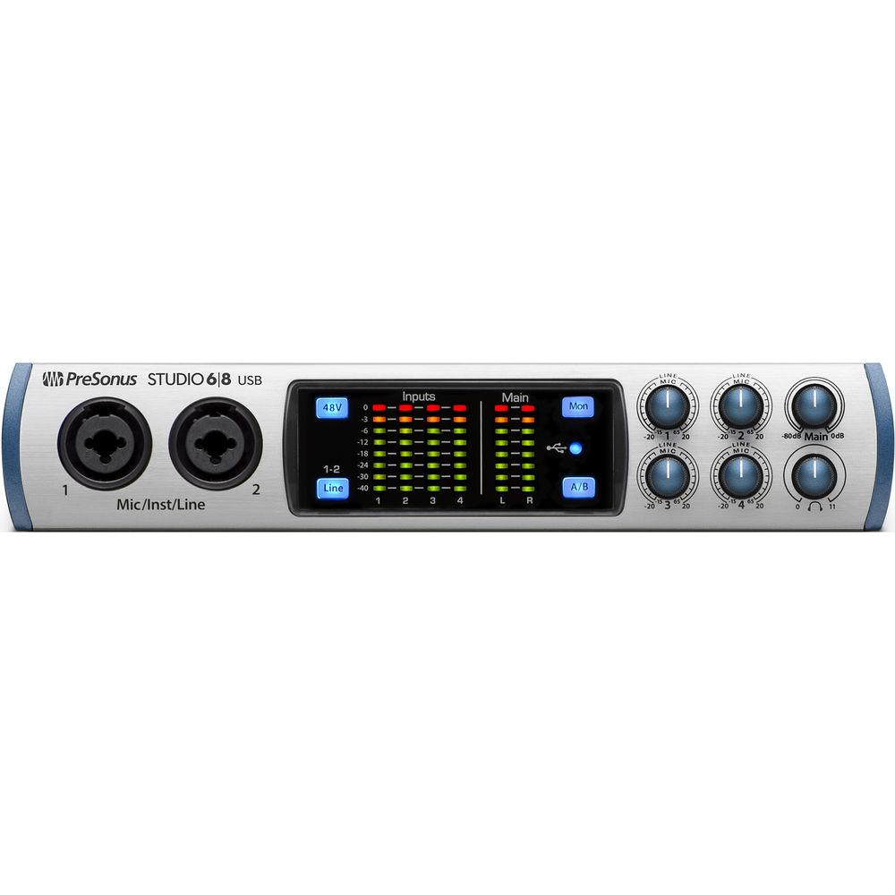 PreSonus Studio 68 - 6x6 192 kHz, USB 2.0 Audio MIDI Interface