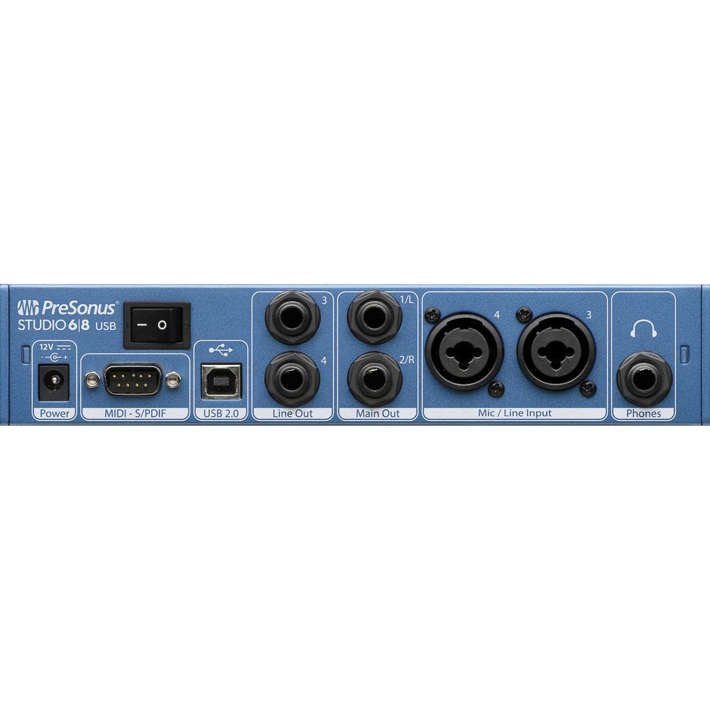 PreSonus Studio 68 - 6x6 192 kHz, USB 2.0 Audio MIDI Interface